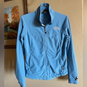 ❄️ VTG. North Face. sky blue zip up fleece